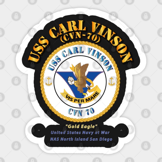 USS Carl Vinson Sticker by twix123844